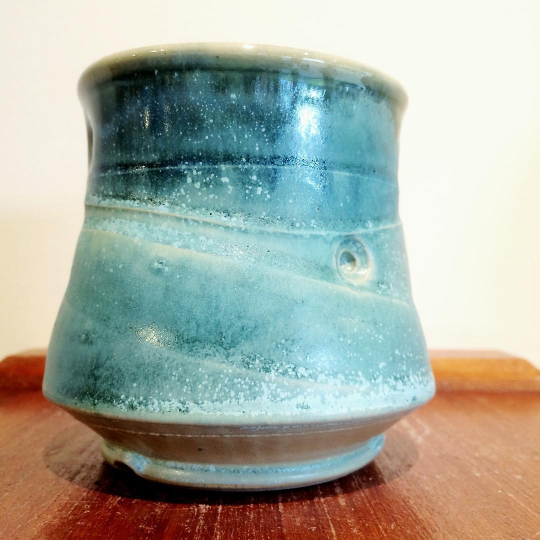yunomi tumbler handmade pottersofperiscope pottery cup ocean thrownandalterred pottery ceramics corisandlerpottery corisandler