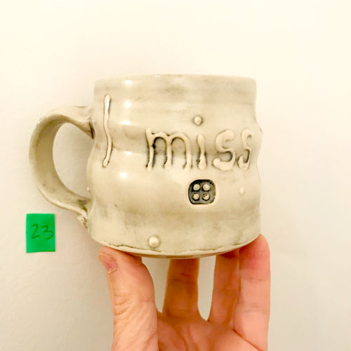I miss your hugs mug by Cori Sandler