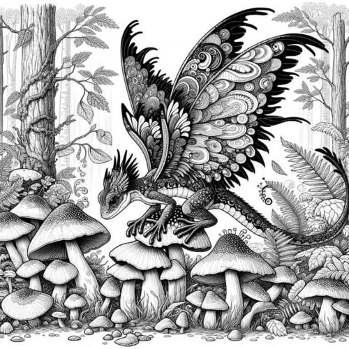 11935 -Dragons - colouring pages 1 - 30pgs - Image 2