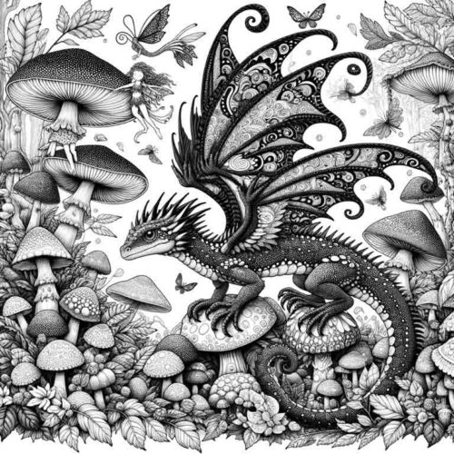 dragon colouring pages