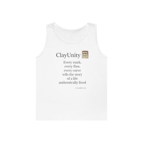 Unisex Heavy Cotton Tank Top - Every mark, every flaw, every curve tells the story of a life authentically lived - Image 5