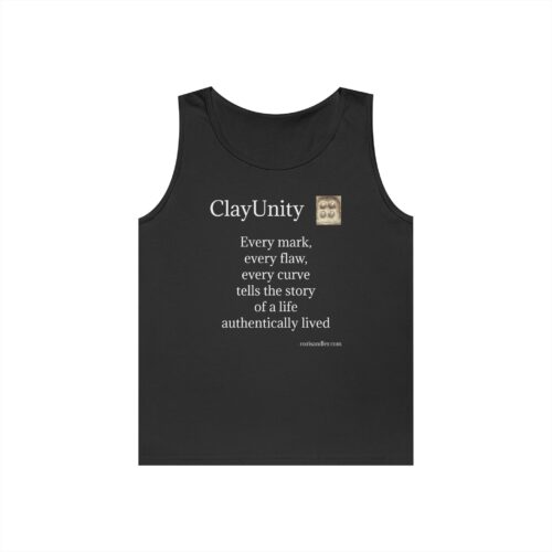 Unisex Heavy Cotton Tank Top - Every mark, every flaw, every curve tells the story of a life authentically lived - Image 9