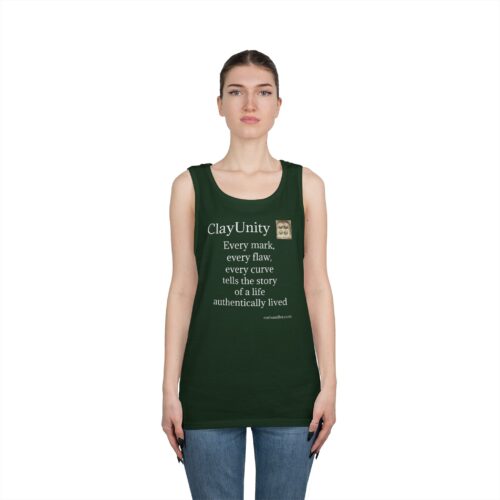 Unisex Heavy Cotton Tank Top - Every mark, every flaw, every curve tells the story of a life authentically lived - Image 19