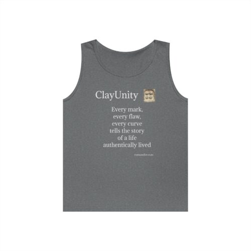 Unisex Heavy Cotton Tank Top - Every mark, every flaw, every curve tells the story of a life authentically lived - Image 21