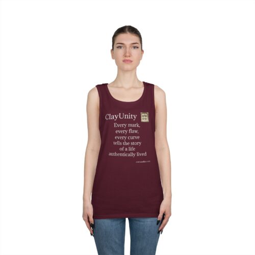 Unisex Heavy Cotton Tank Top - Every mark, every flaw, every curve tells the story of a life authentically lived - Image 15