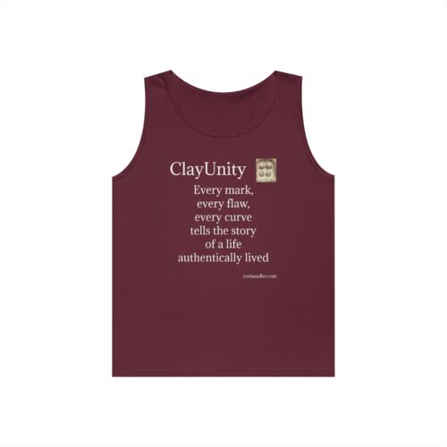 Unisex Heavy Cotton Tank Top - Every mark, every flaw, every curve tells the story of a life authentically lived - Image 13