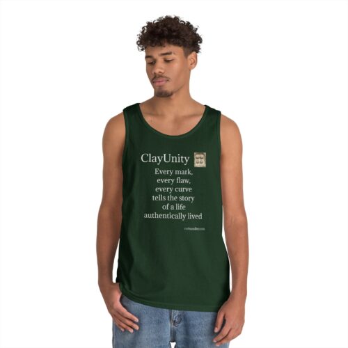 Unisex Heavy Cotton Tank Top - Every mark, every flaw, every curve tells the story of a life authentically lived - Image 20