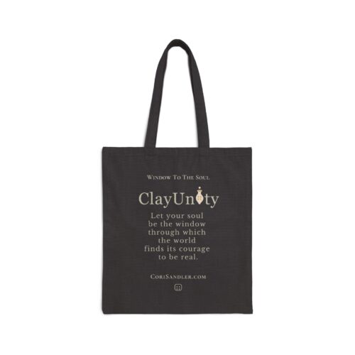 Let your soul be the window through which the world finds its courage to be real - Cotton Canvas Tote Bag - dark or light - Image 4